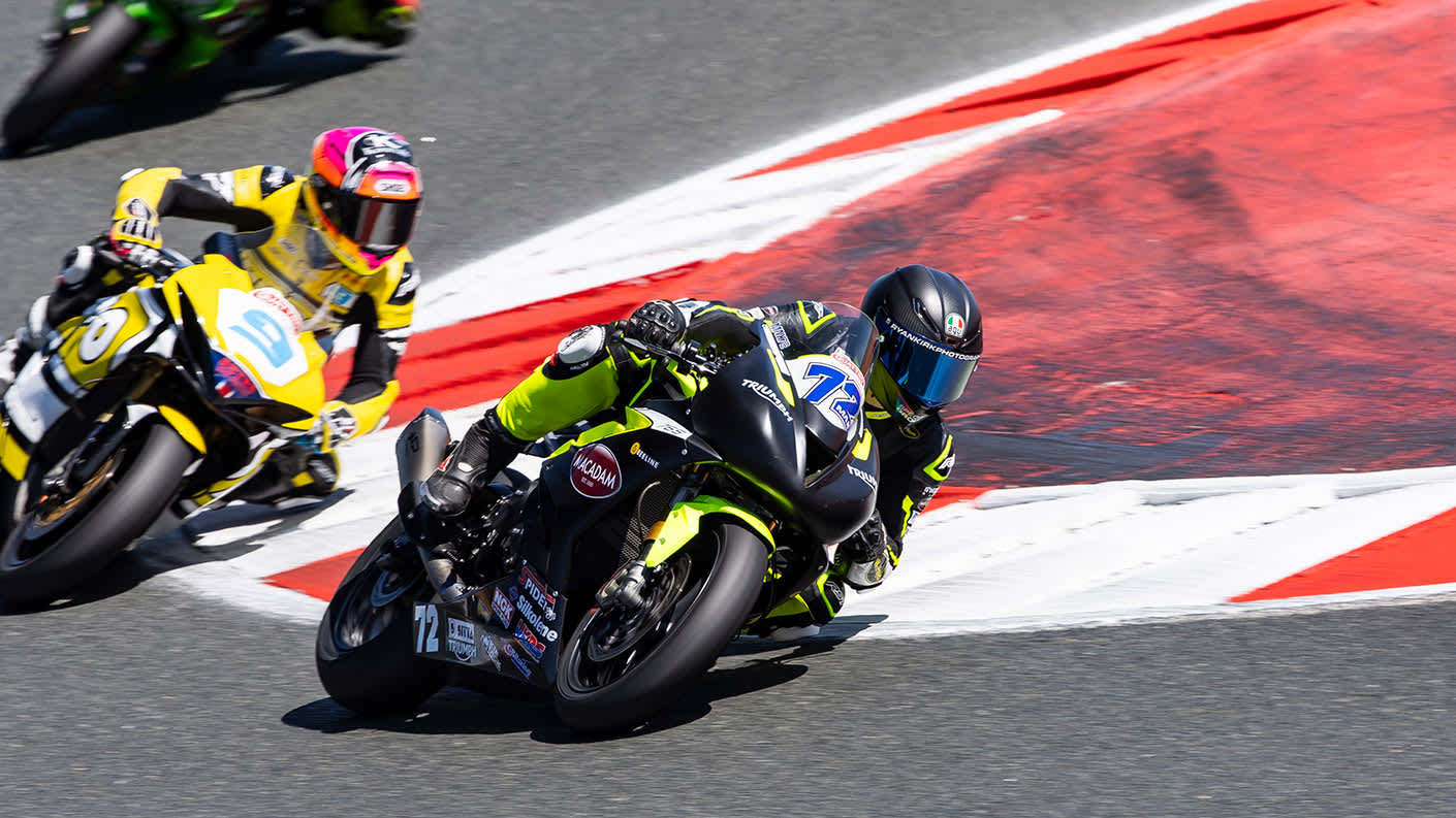 Triumph Racing Max Wadsworth British Supersport Racing Shot